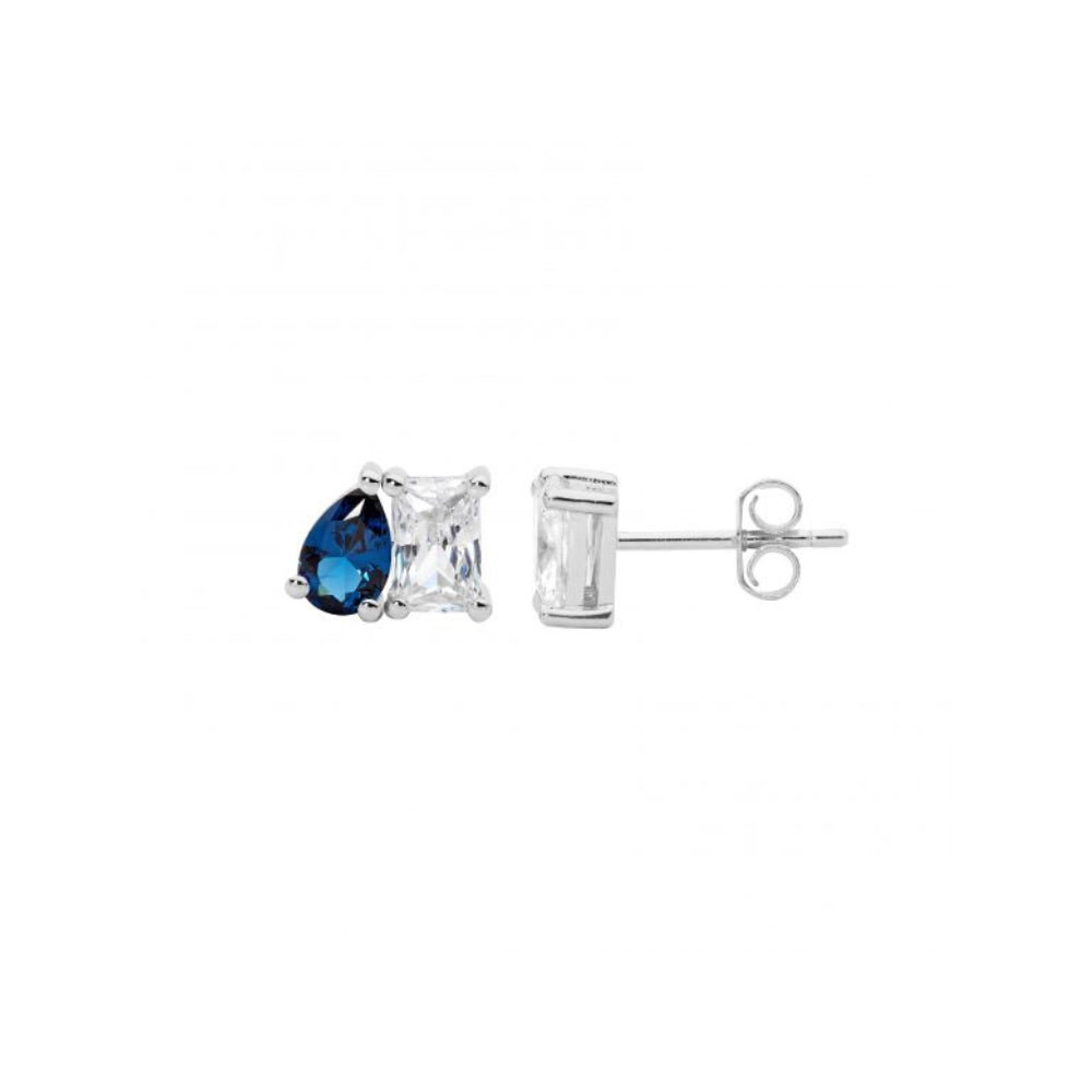 Sterling Silver Cubic Zirconia Stud Earring