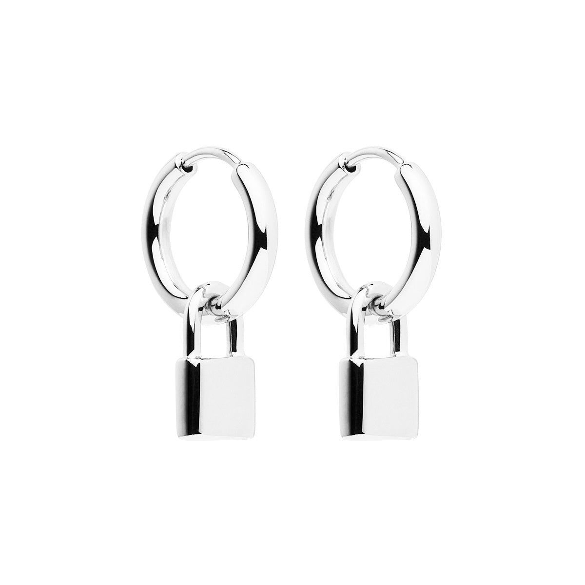 Love Lock Huggie Earrings