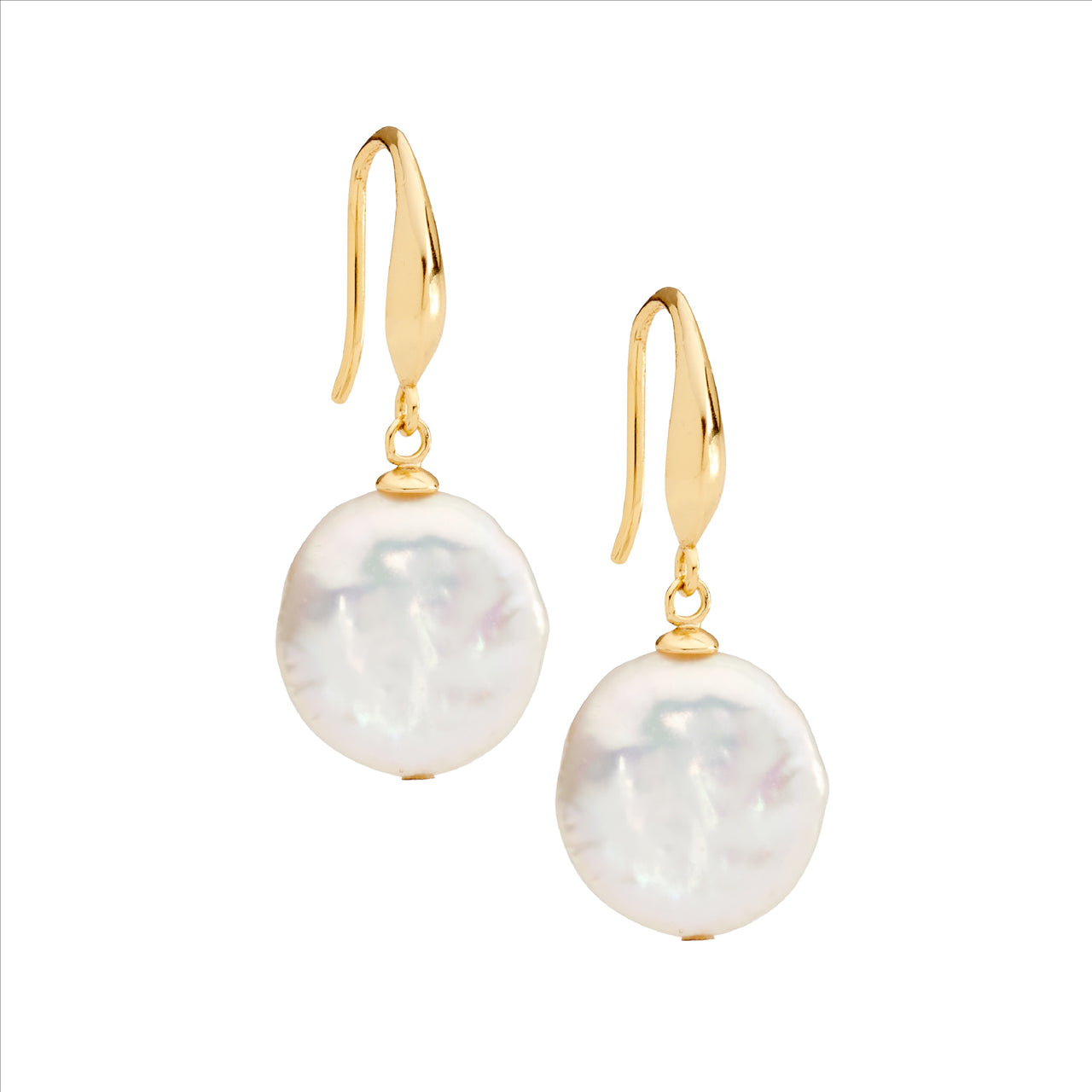 Sterling silver/Gold Plated Freshwater Pearl Earring