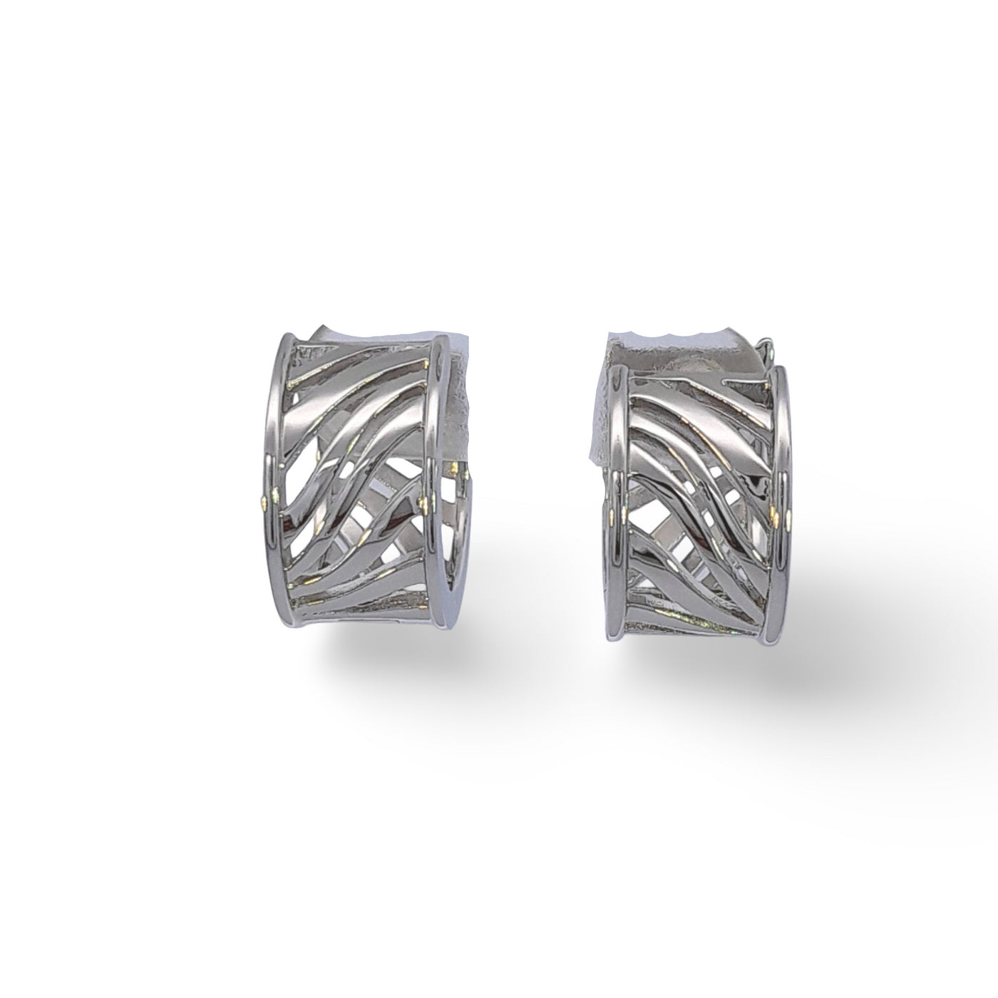 Sterling Silver Rhodiumed Earring