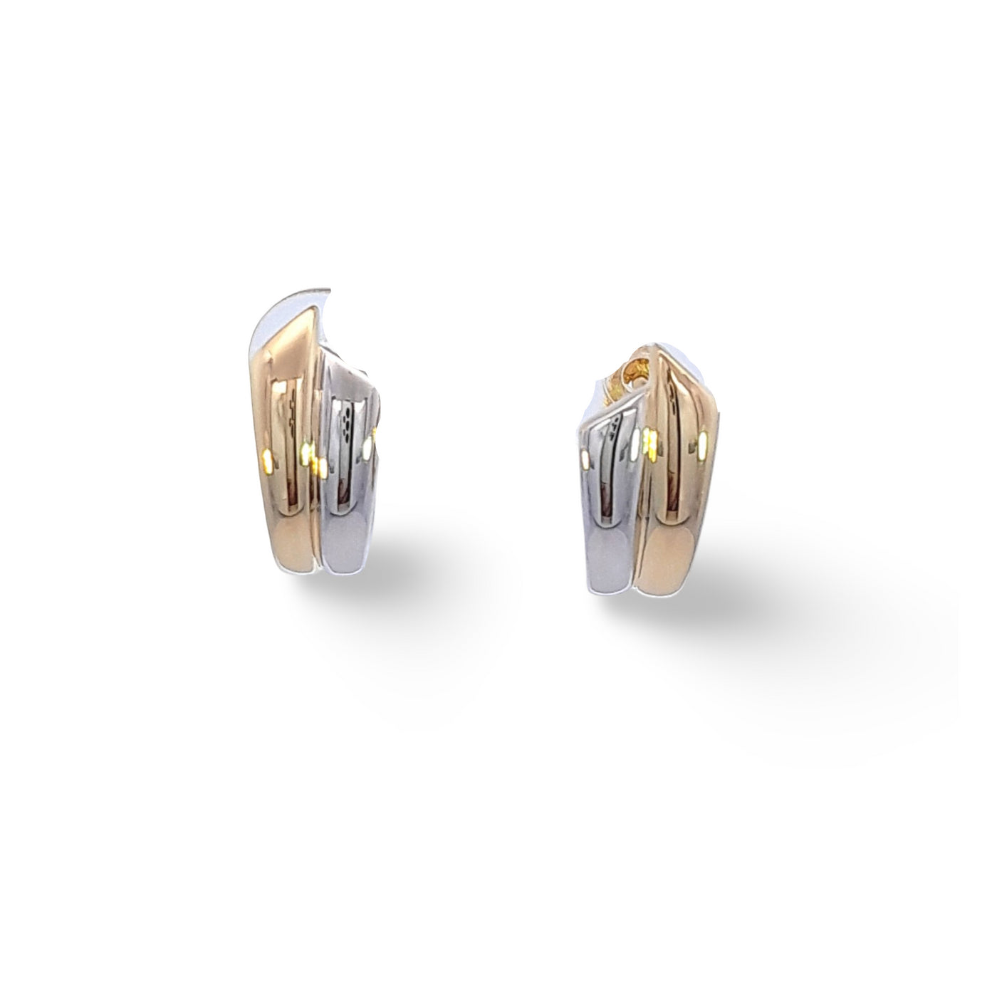 9ct Yellow Gold & Sterling Silver Earring