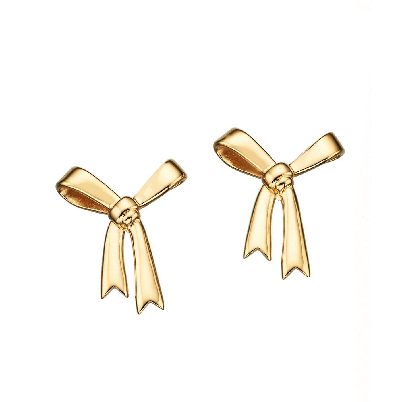 Bow Studs Gold-Plated