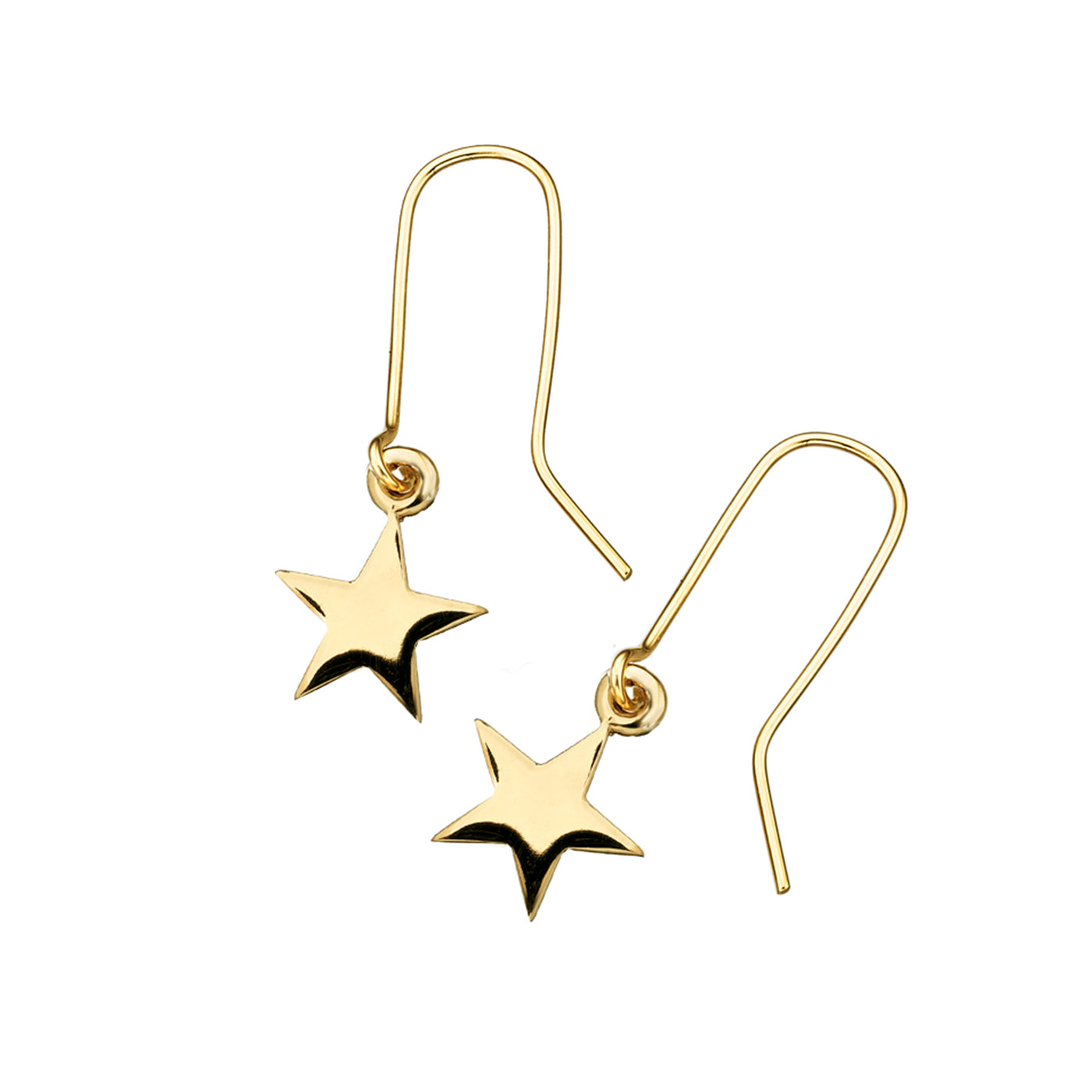 Star Earrings Gold-Plated