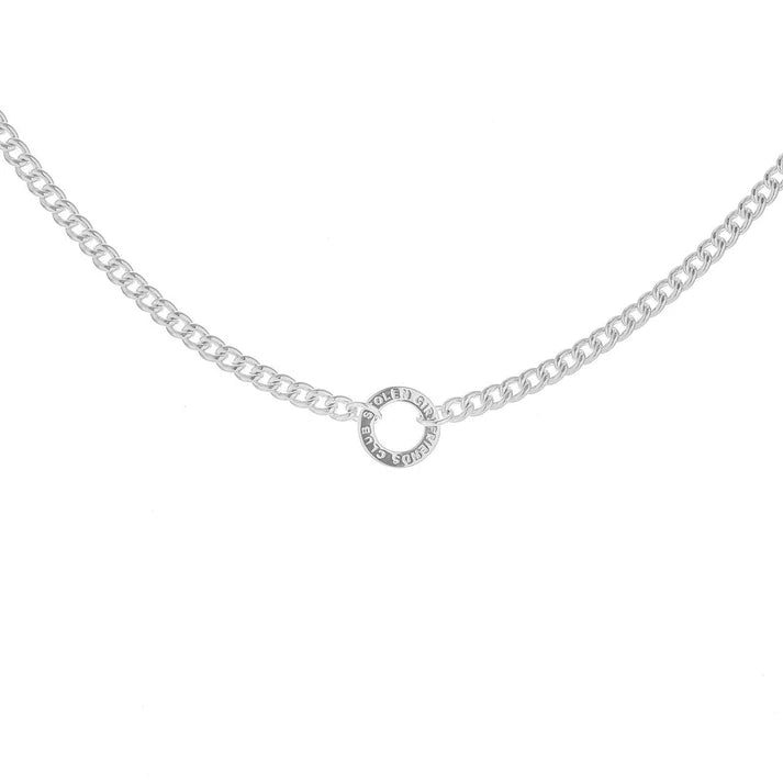 Sterling Silver Halo Necklace