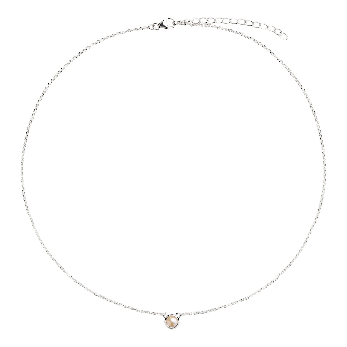 Heavenly Silver Pearl Necklace