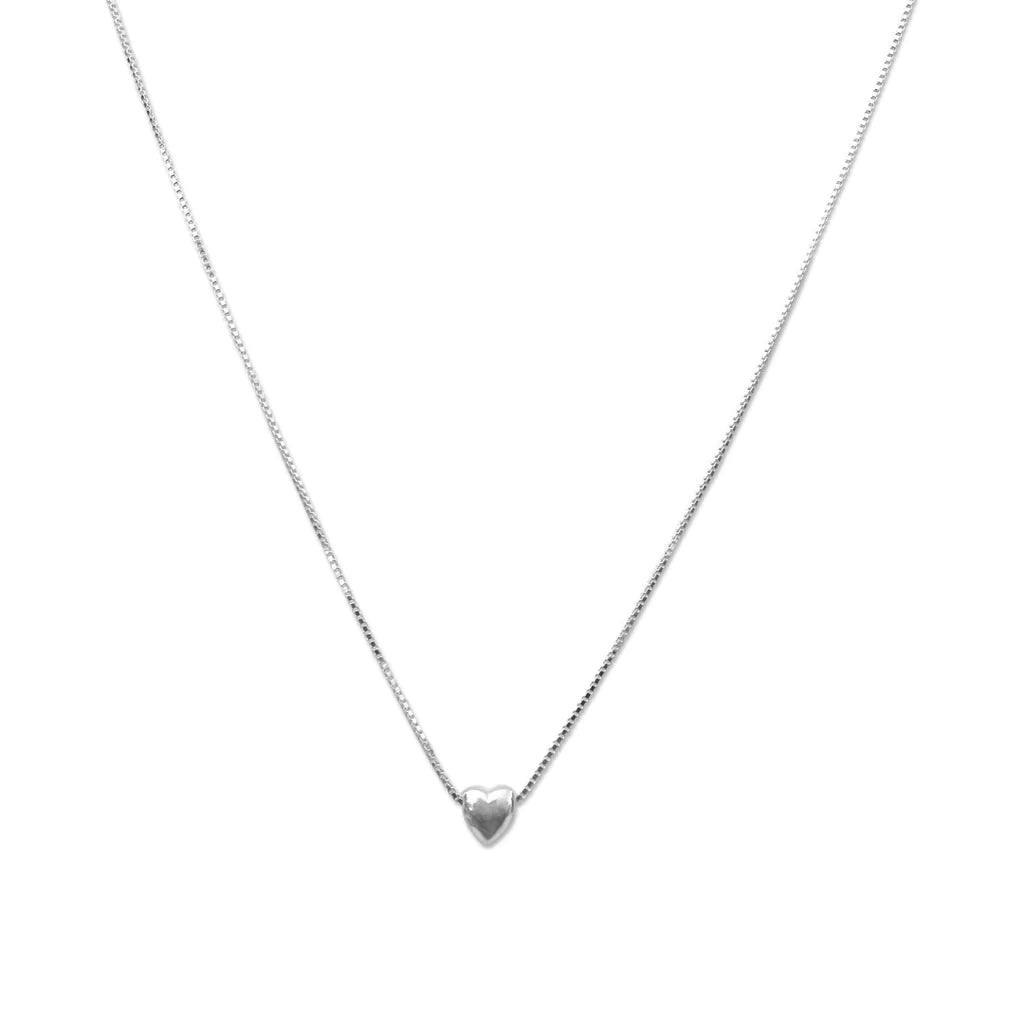 Sterling Silver Petite Heart Necklace