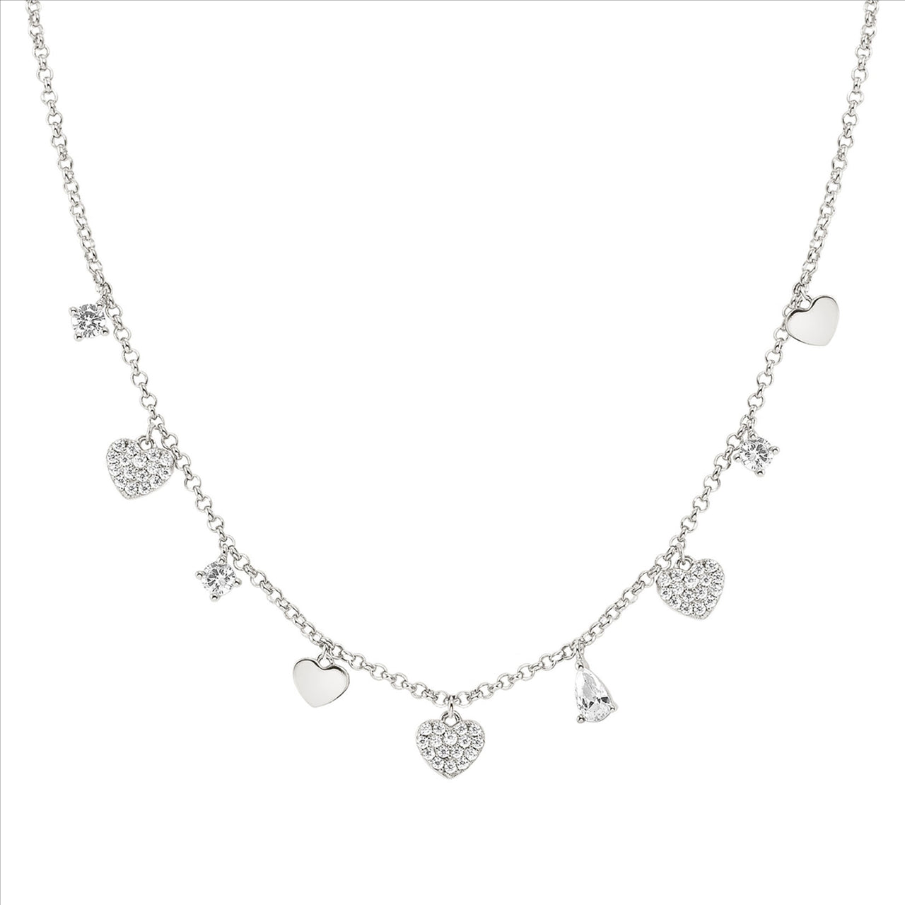 Lucentissima Sterling Silver & CZ Necklace