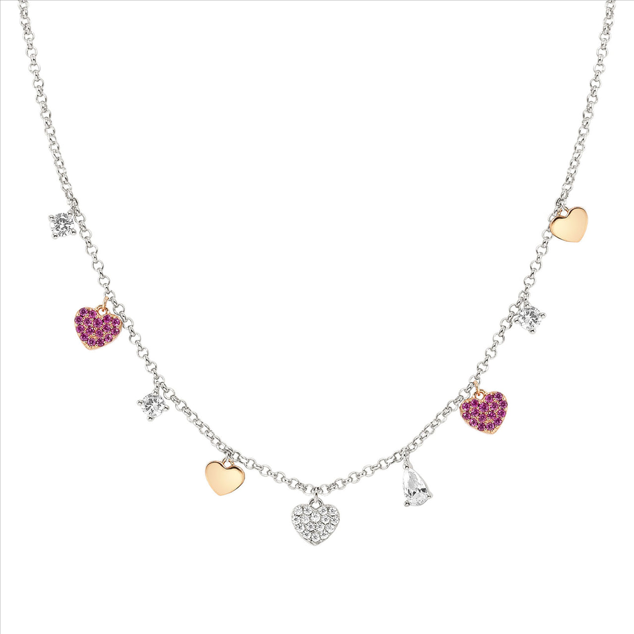 Lucentissima Sterling Silver & CZ Necklace