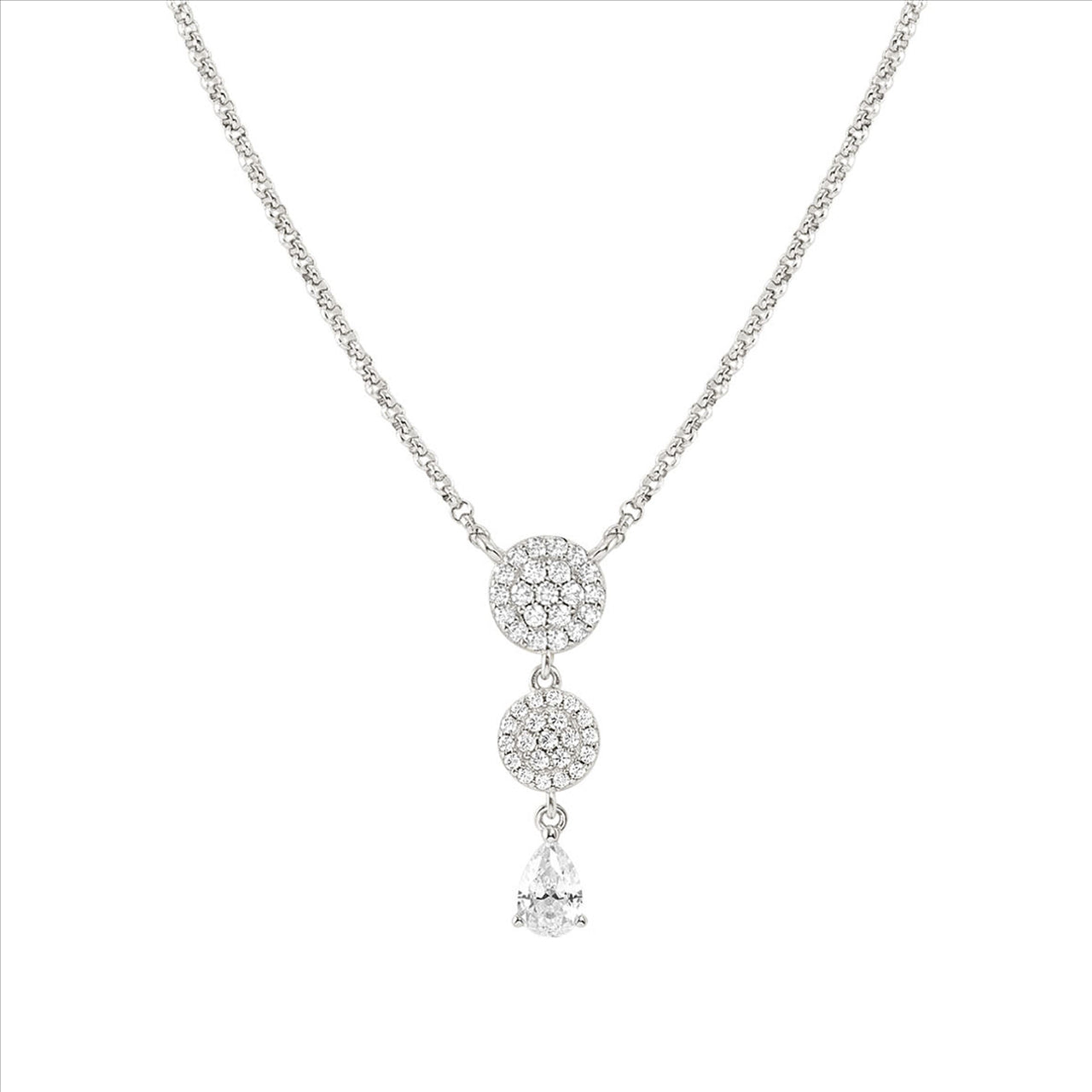 Lucentissima Sterling Silver & CZ Necklace