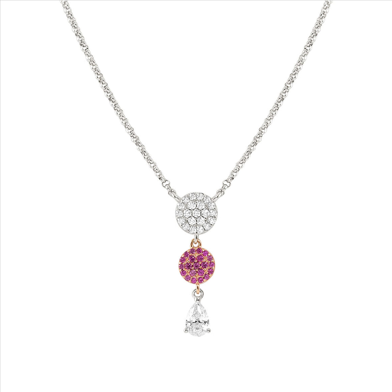 Lucentissima Sterling Silver & CZ Necklace