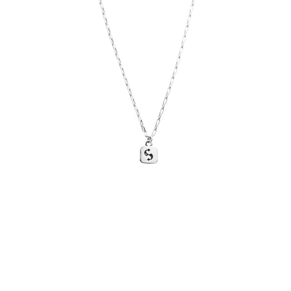S - Logo Tag Necklace