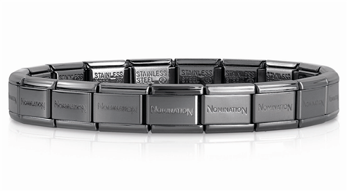 Nomination Classic Composable Gunmetal 13cm Starter Bracelet