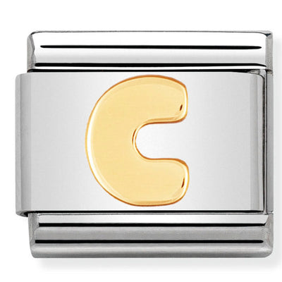 Composable Classic Link Letter C in 18ct Yellow Gold