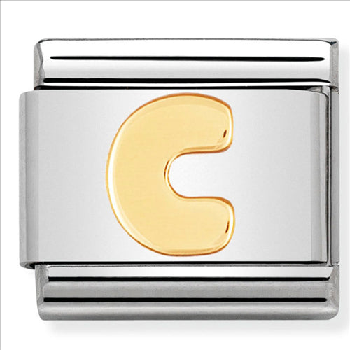 Composable Classic Link Letter C in 18ct Yellow Gold