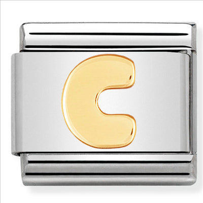 Composable Classic Link Letter C in 18ct Yellow Gold