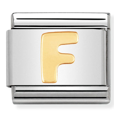 Composable Classic Link Letter F in 18ct Gold