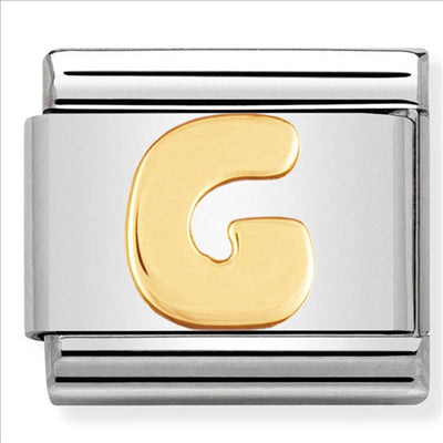 Composable Classic Link Letter G in 18ct Yellow Gold