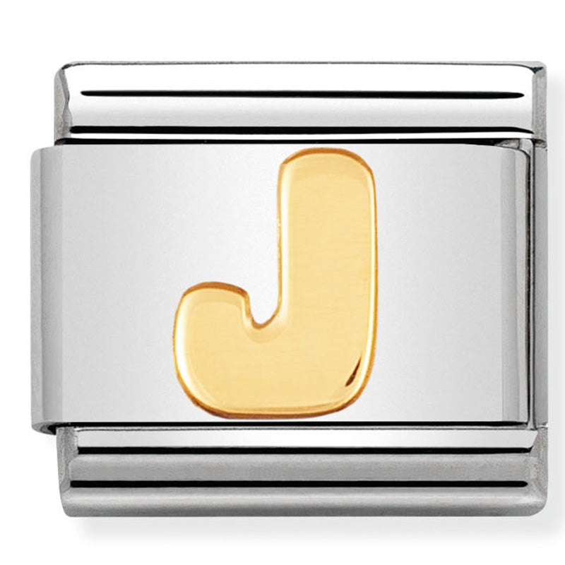 Composable Classic Link Letter J in 18ct Gold