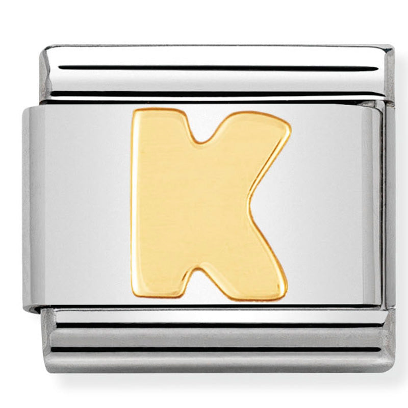 Composable Classic Link Letter K in 18ct Gold