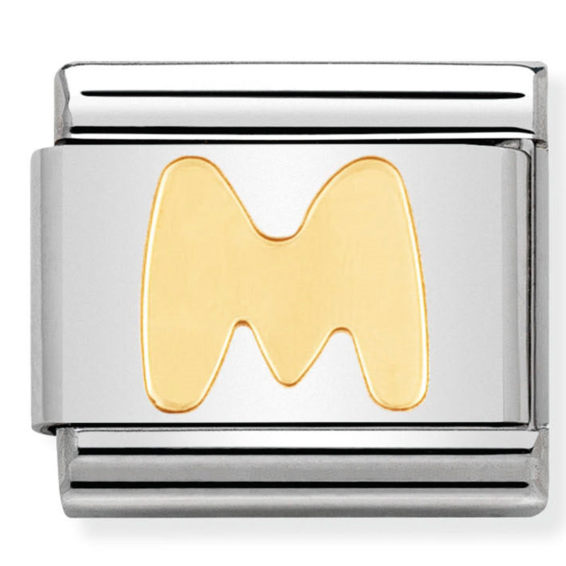 Composable Classic Link Letter M in 18ct Gold