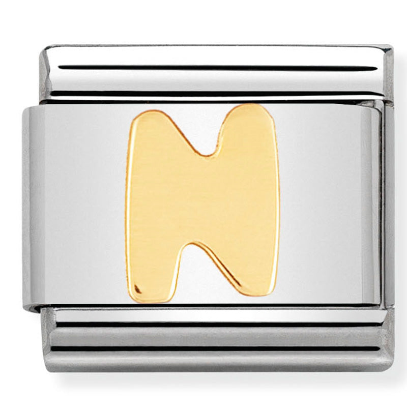 Composable Classic Link Letter N in 18ct Gold