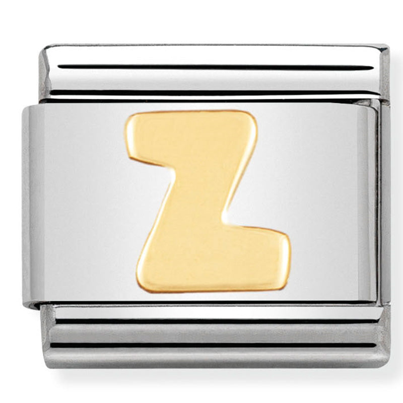 Composable Classic Link Letter Z in 18ct Yellow Gold