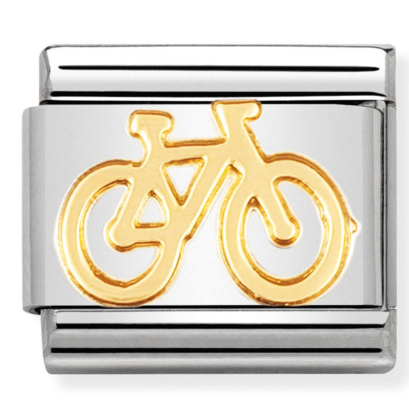 NOMINATION COMPOSABLE CLASSIC LINK BIKE IN 18CT GOLD