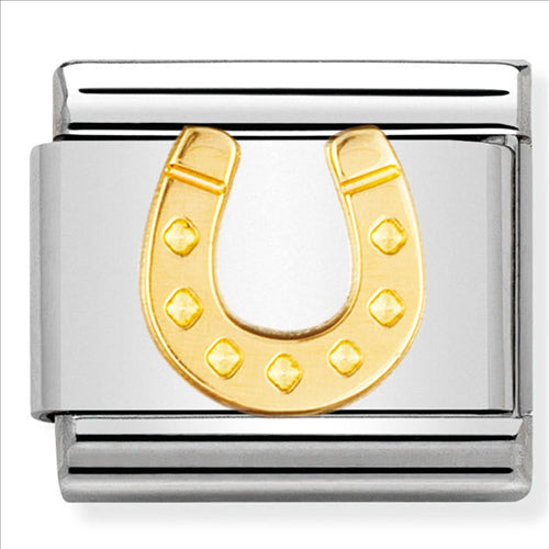 NOMINATION COMPOSABLE CLASSIC LINK DANISH HORSESHOE IN 18CT GOLD