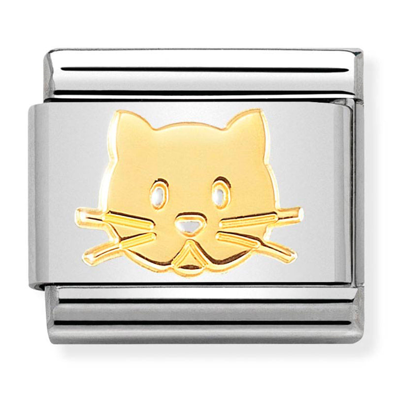 Composable Classic Link Cat Face in 18ct Gold