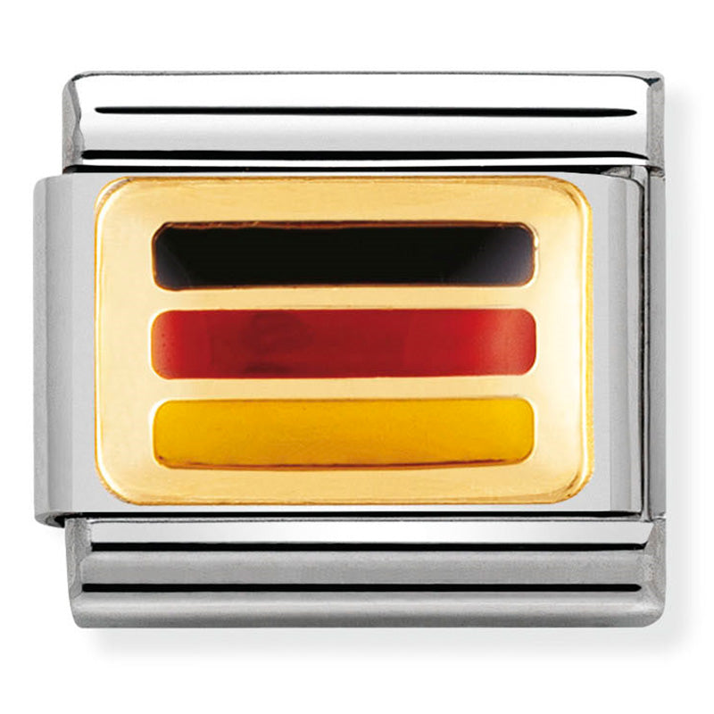 Composable Classic Link Germany Flat in Enamel & 18ct Gold