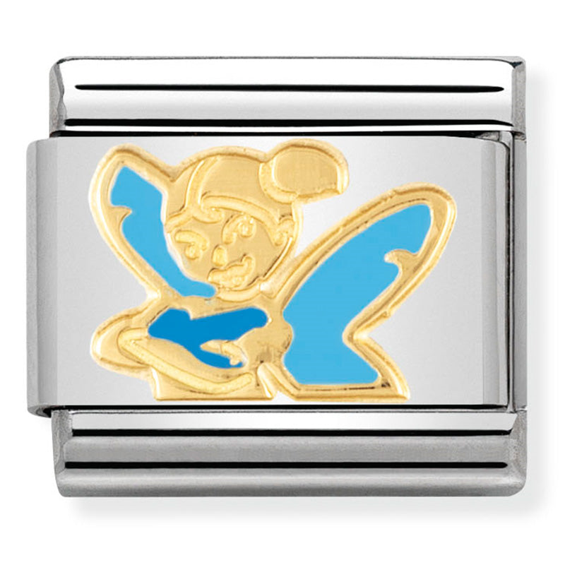 Composable Classic Link Tinker Bell in Enamel & 18ct Gold