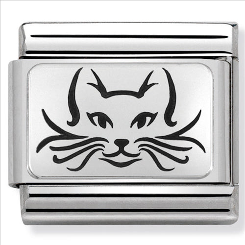 Composable Classic Link Cat in Sterling Silver