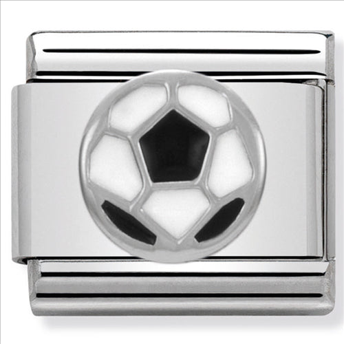 Composable Classic Link Soccer Ball in Enamel & Sterling Silver