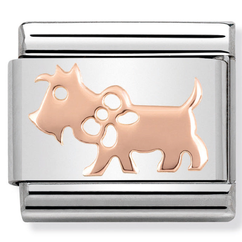 Composable Classic Link Dog in 9ct Rose Gold