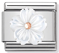 Composable Classic Link Flower in Mother of Pearl & 9ct Rose Gold