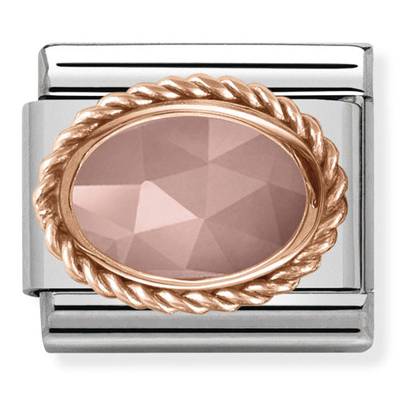Composable Classic Link Chalcedony in 9ct Rose Gold