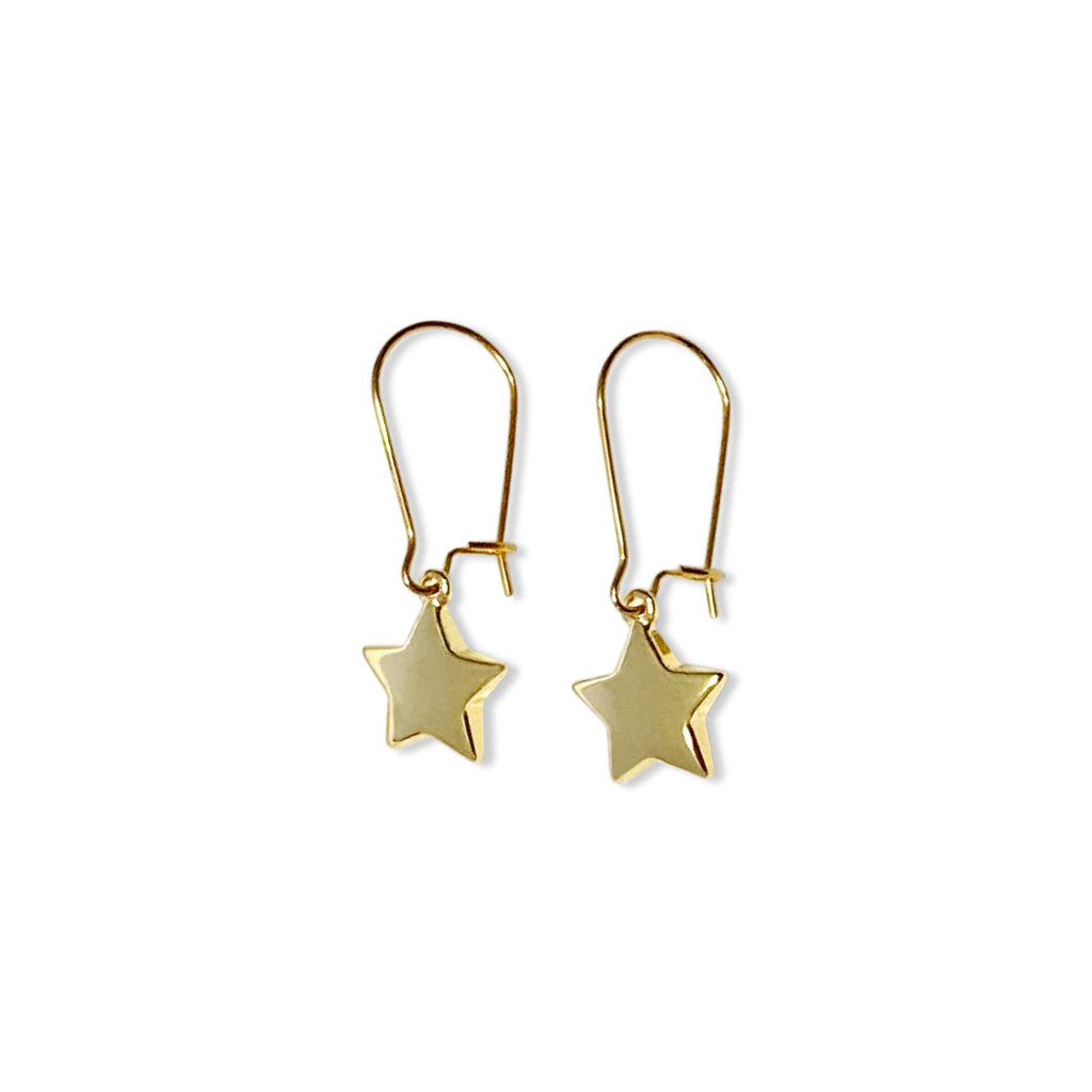 Gold Plated Steel Me Star Earring