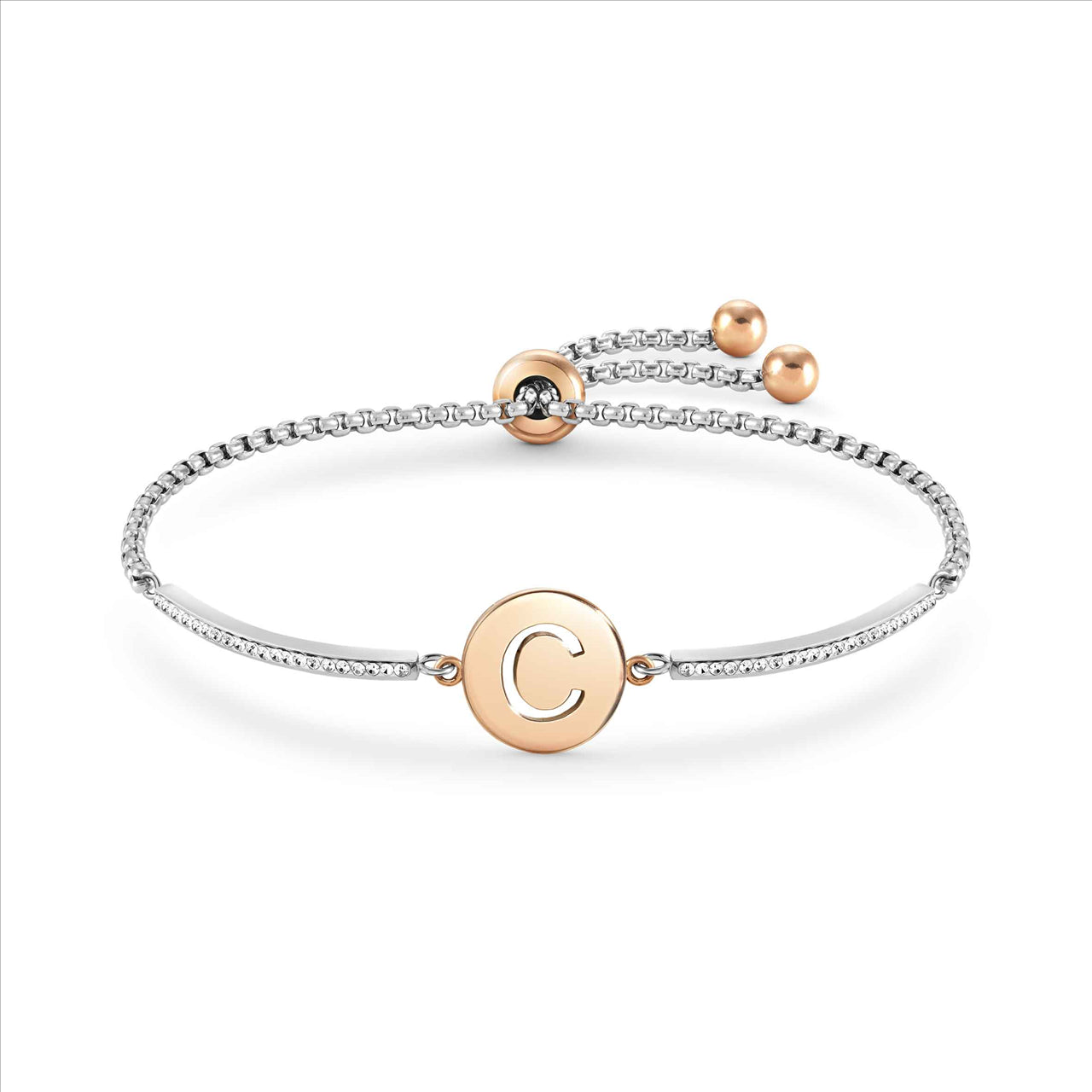 Milleluci Bracelet with Crystal - Letter C