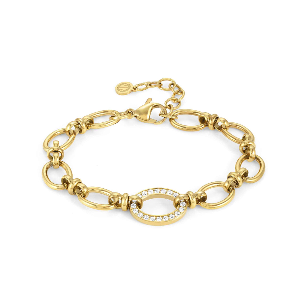 Affinity Gold PVD Chain Bracelet with CZ