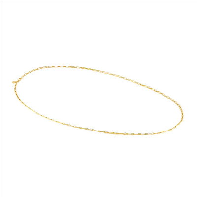 Chains of Style Long Yellow Gold PVD Necklace with CZ