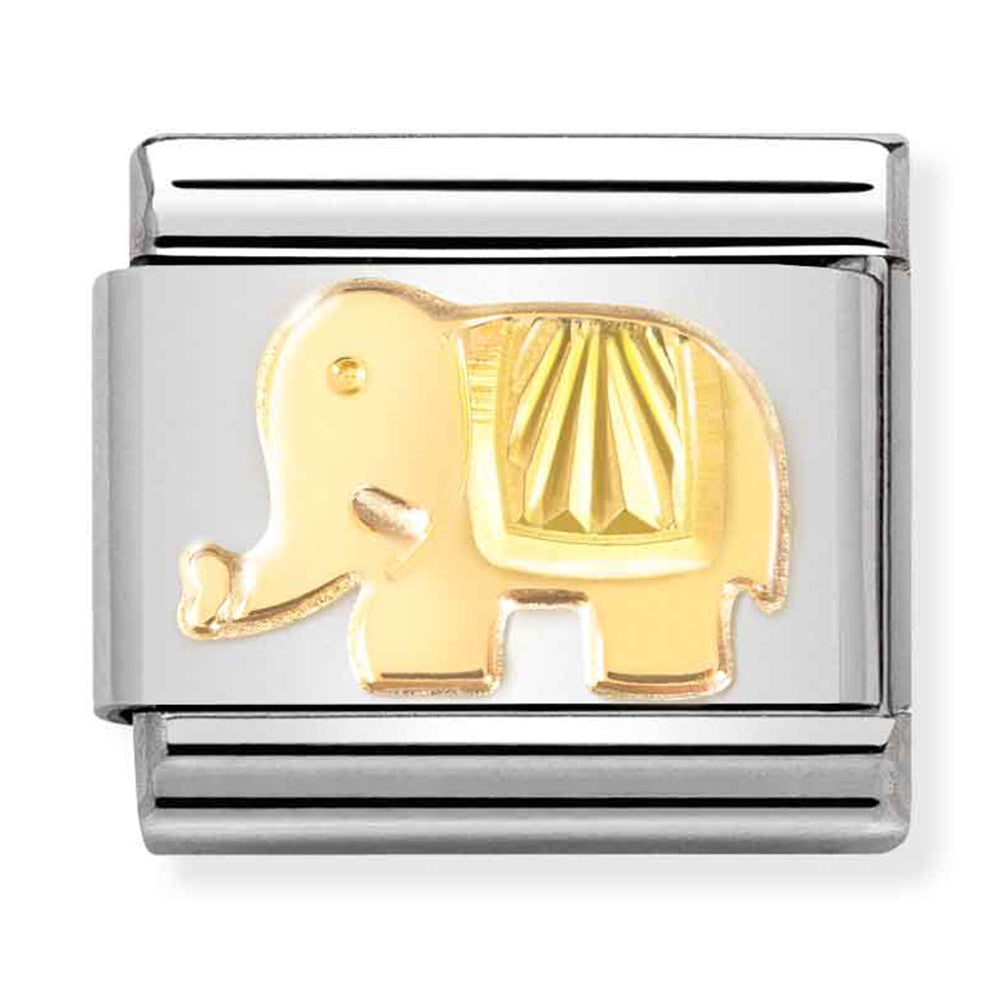 Composable Classic Link Elephant in 18ct Yellow Gold