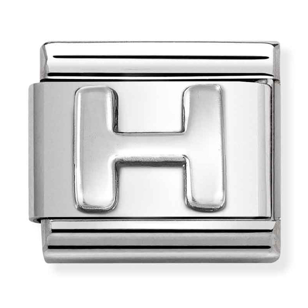 Composable Classic Link Letter H in Sterling Silver