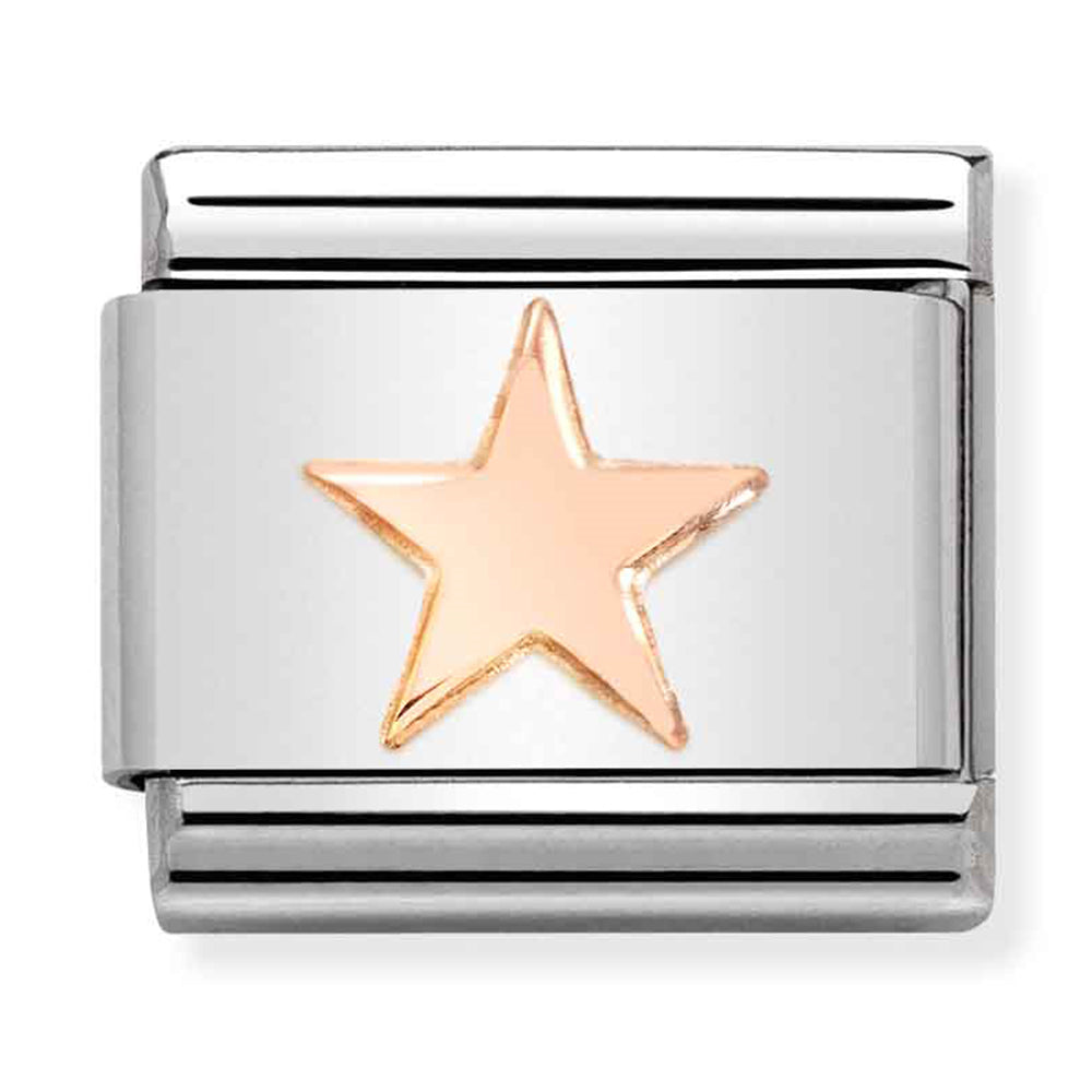 Composable Classoc Link Star in 9ct Rose Gold