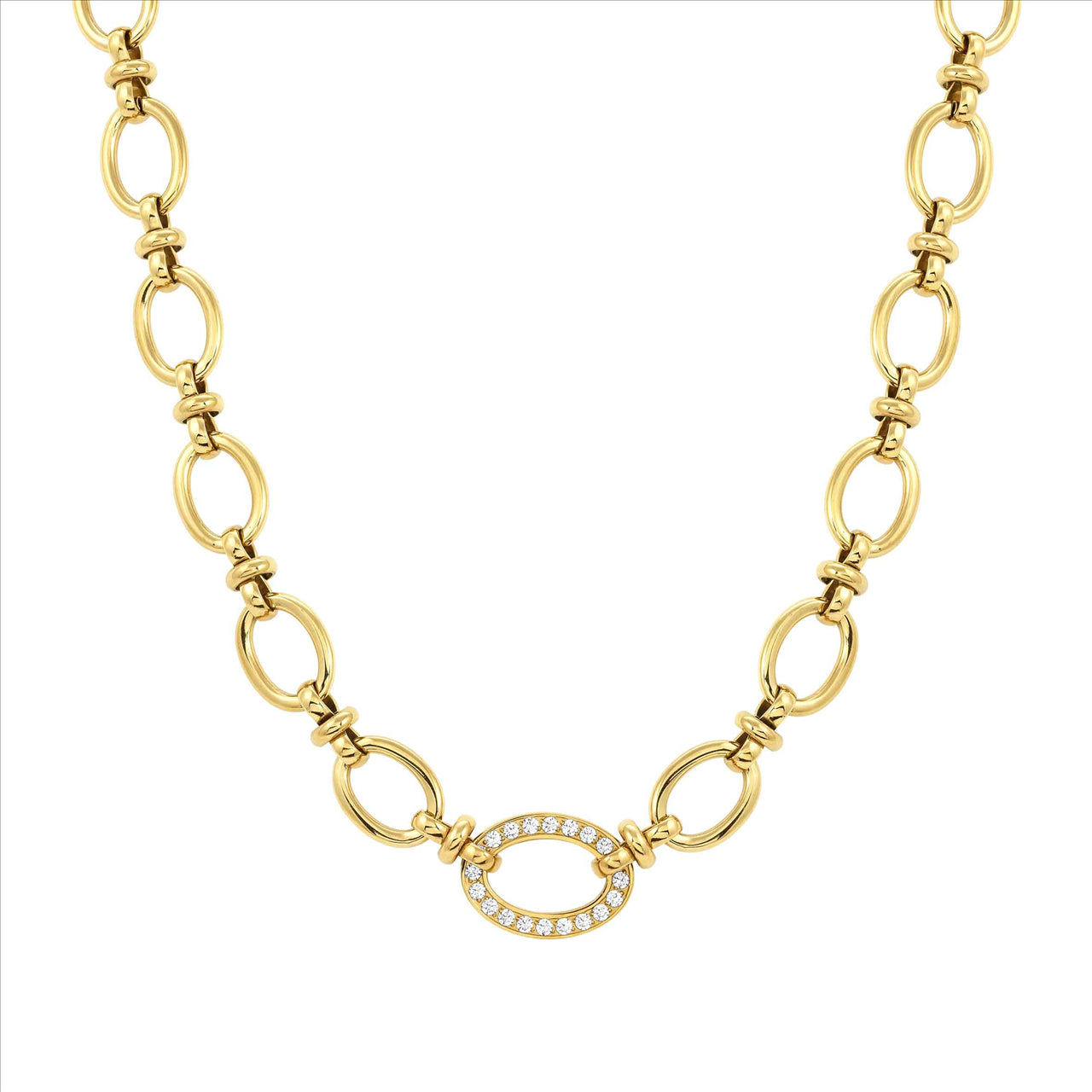 Affinity Gold Plated with CZ's Necklace