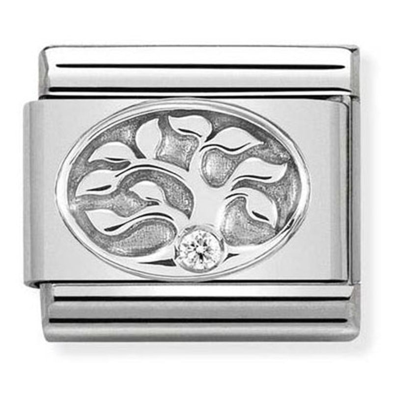 Composable Classic Link Tree of Life with CZ in Silver