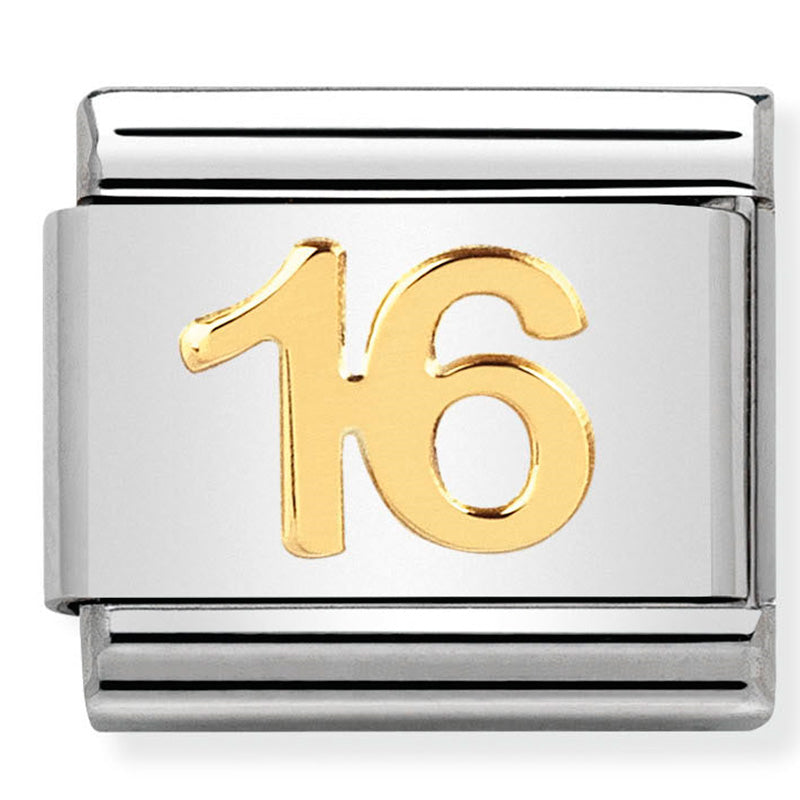 Composable Classic Link Number 16 in 18ct Gold