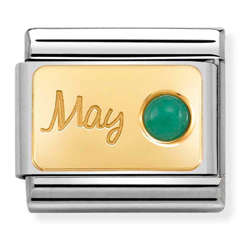 Composable Classic Link May with Emerald & 18ct Gold