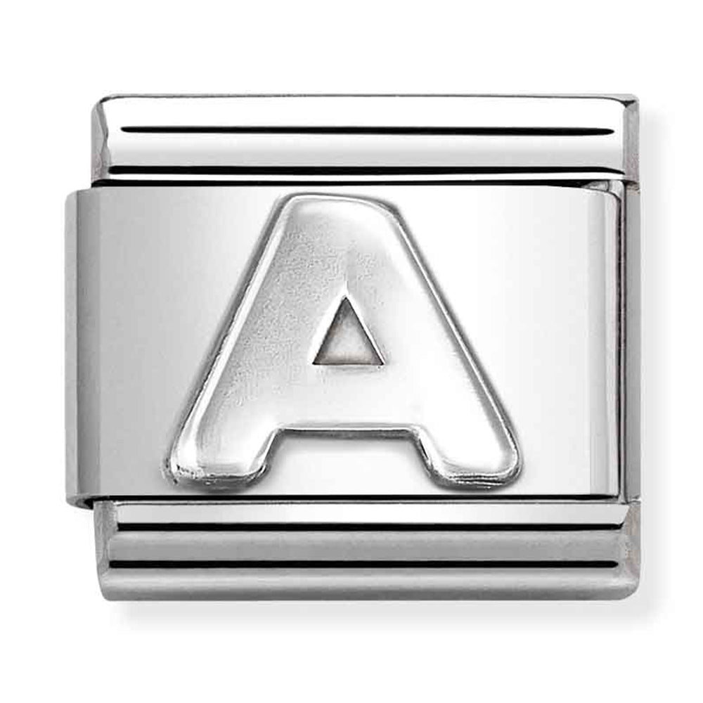 Composable Classic Link Letter A in Silver