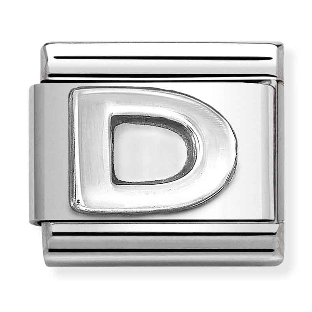 Composable Classic Link Letter D in Silver