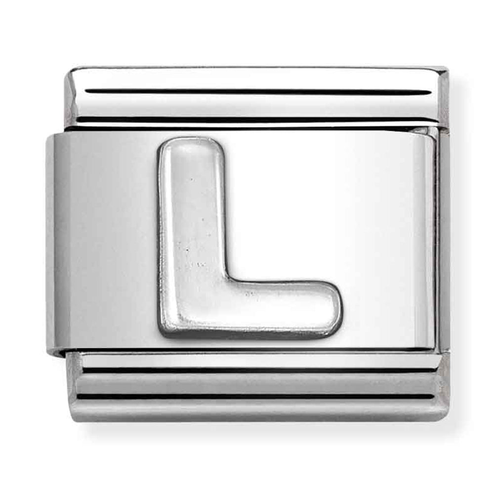 Composable Classic Link Letter L in Silver